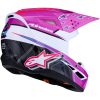 Hjelm Børn SM3 Falcon Sort Pink Lilla Hvid ALPINESTARS s – miniature 2