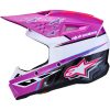 Hjelm Børn SM3 Falcon Sort Pink Lilla Hvid ALPINESTARS s – miniature 3