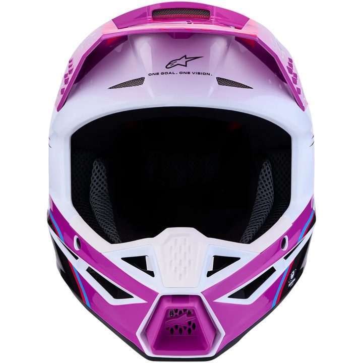 Hjelm Børn SM3 Falcon Sort Pink Lilla Hvid ALPINESTARS s – billede 6