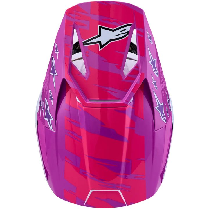 Hjelm Børn SM3 Falcon Sort Pink Lilla Hvid ALPINESTARS s – billede 7