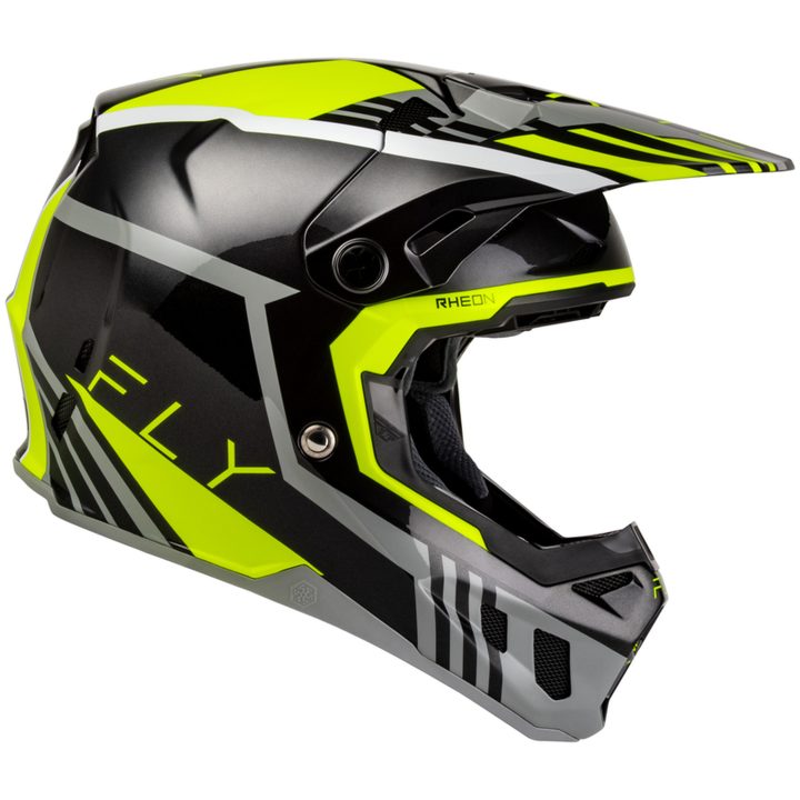 Hjelm Formula CC Strike Grå Sort Neongul FLY RACING M – billede 2