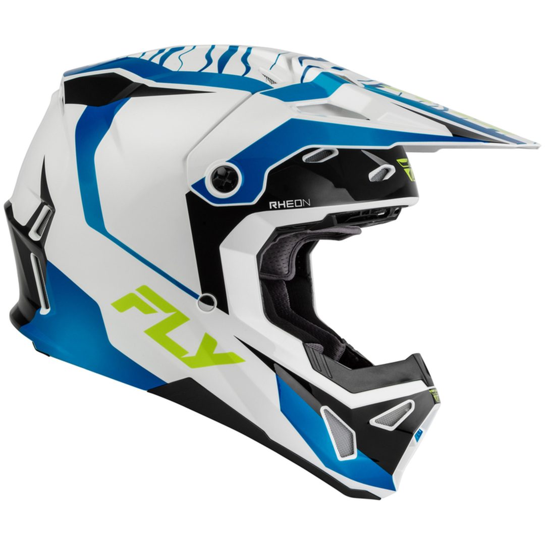 Hjelm Formula CP Charge Hvid Blå Sort FLY RACING XL – billede 2