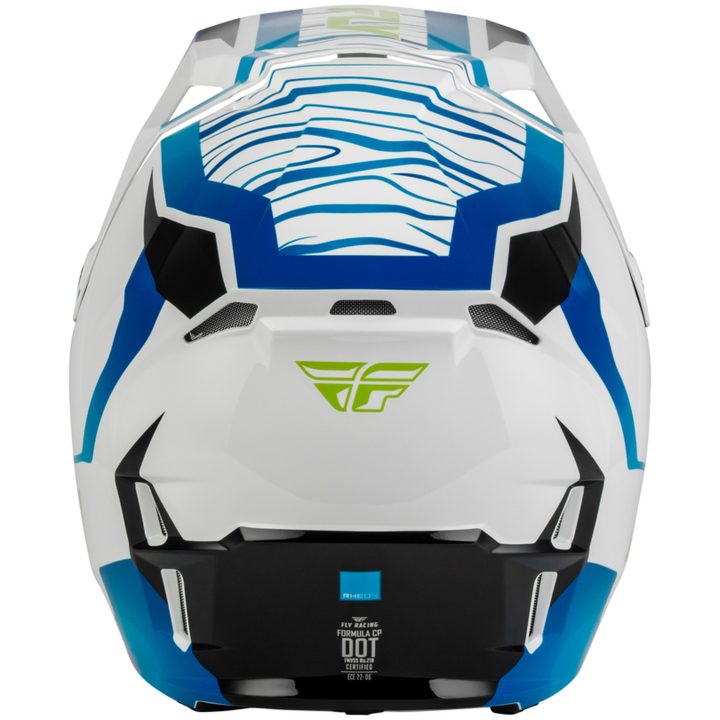 Hjelm Formula CP Charge Hvid Blå Sort FLY RACING XL – billede 3