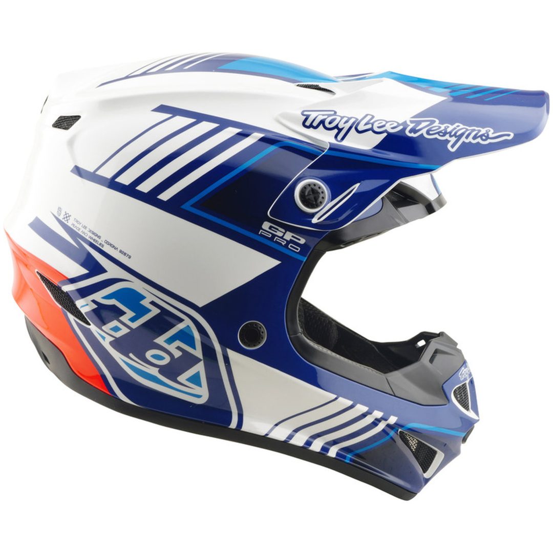 Hjelm GP Pro MIPS Blå Hvid TROY LEE DESIGNS XS – billede 6