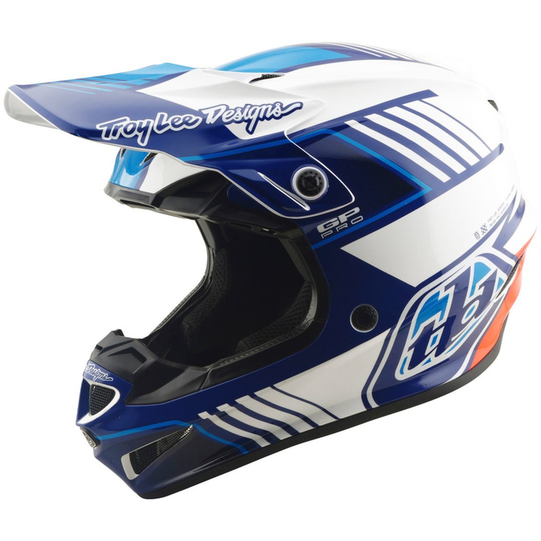 Hjelm GP Pro MIPS Blå Hvid TROY LEE DESIGNS XS
