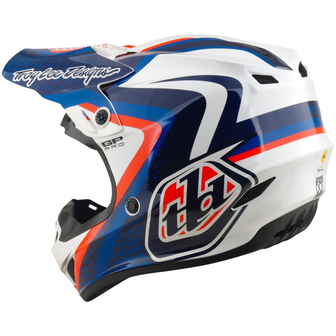 Hjelm GP Pro MIPS Hvid Blå TROY LEE DESIGNS XS – billede 3