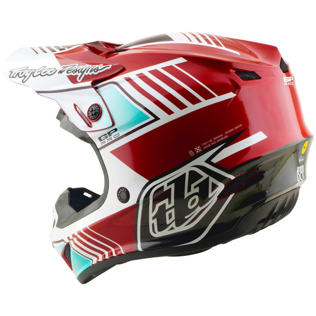 Hjelm GP Pro Mips Rød Hvid TROY LEE DESIGNS XS – billede 3