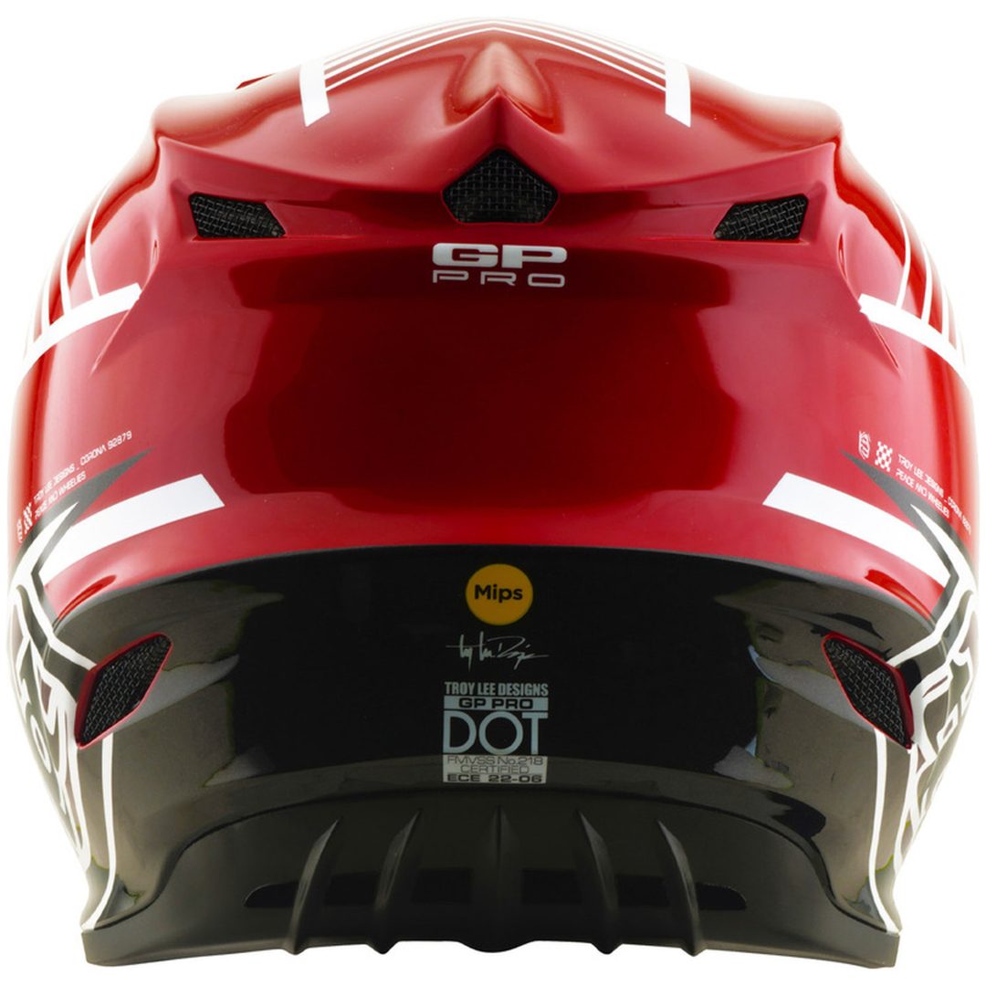 Hjelm GP Pro Mips Rød Hvid TROY LEE DESIGNS XS – billede 4