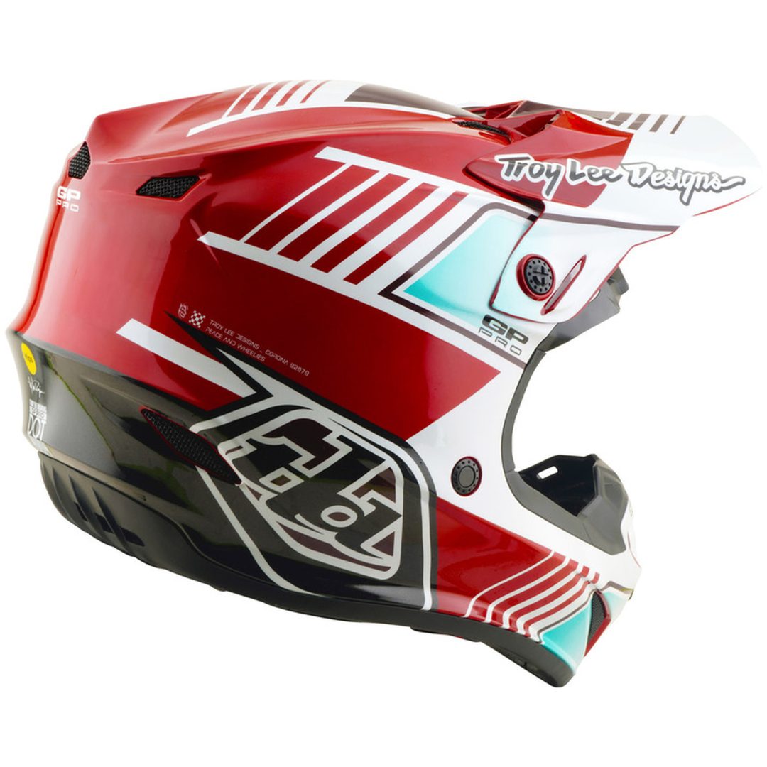 Hjelm GP Pro Mips Rød Hvid TROY LEE DESIGNS XS – billede 5