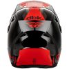 Hjelm Kinetic DBK 27 Sort Grå Rød FLY RACING M – miniature 3