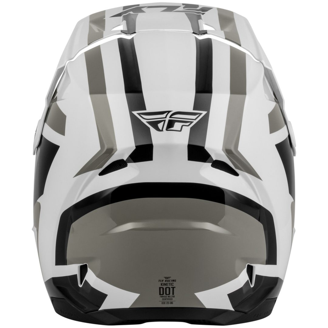 Hjelm Kinetic Sync Hvid Sort Grå FLY RACING s – billede 3