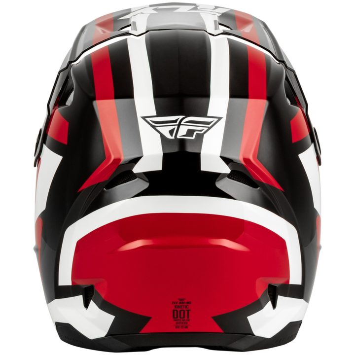 Hjelm Kinetic Sync Sort Rød Hvid FLY RACING s – billede 3
