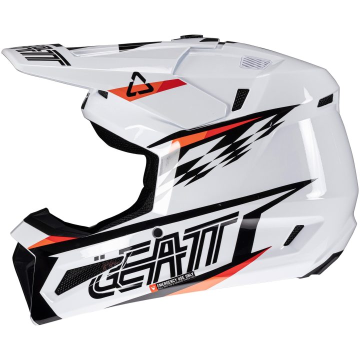Hjelm Kit Moto 3.5 Jr Hvid Leatt 51-52cm (M) – billede 2