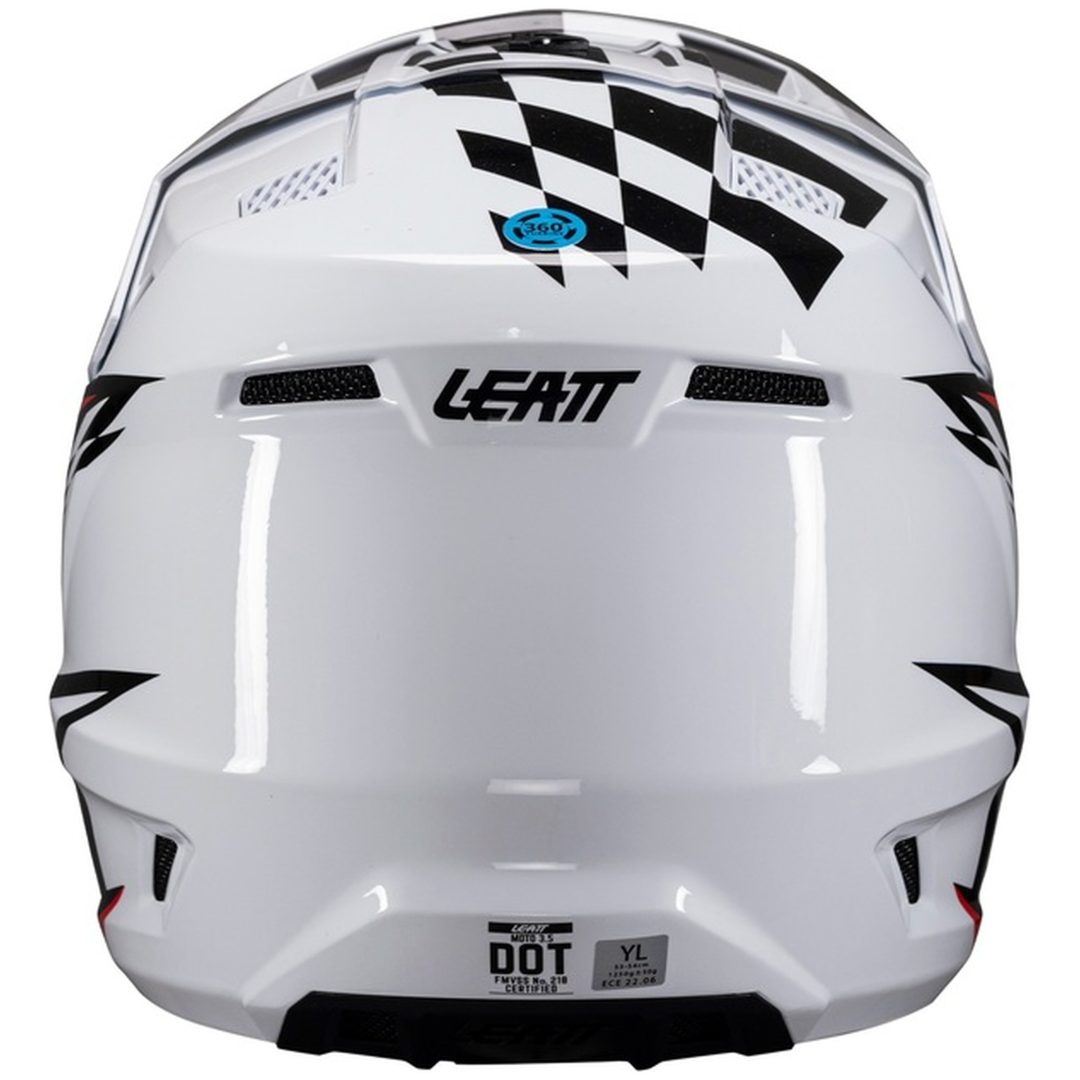 Hjelm Kit Moto 3.5 Jr Hvid Leatt 51-52cm (M) – billede 11