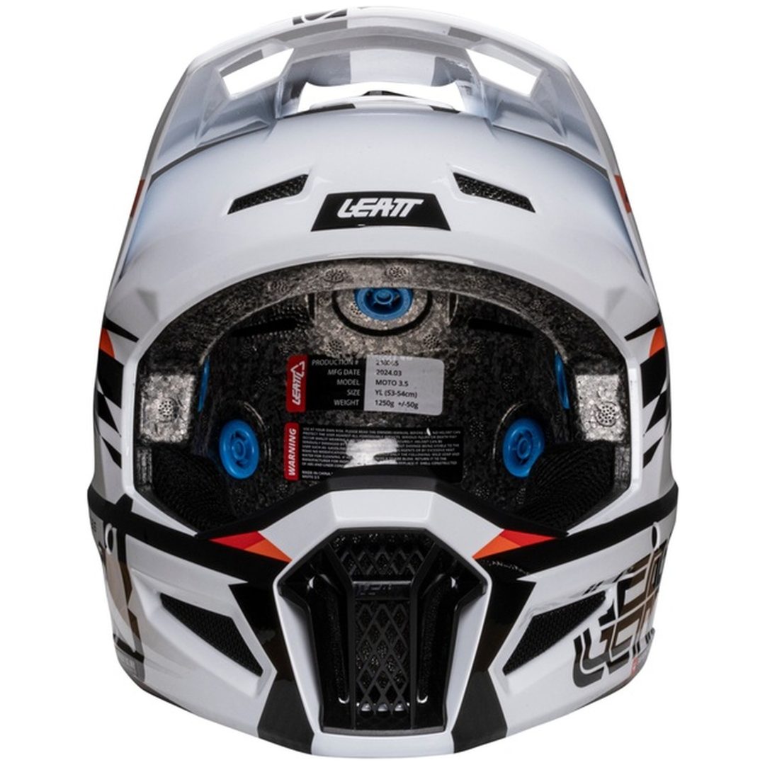 Hjelm Kit Moto 3.5 Jr Hvid Leatt 51-52cm (M) – billede 12