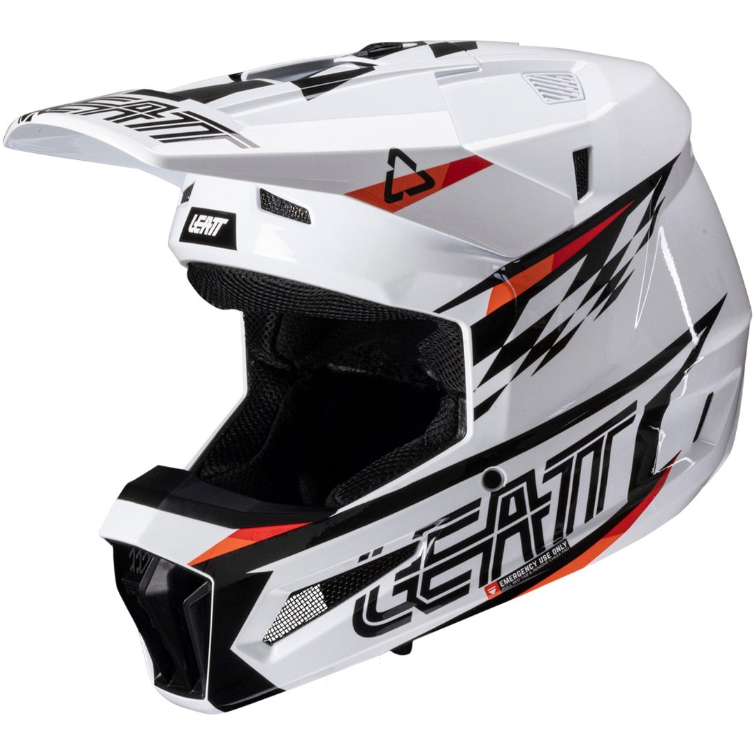Hjelm Kit Moto 3.5 Jr Hvid Leatt 51-52cm (M) – billede 6