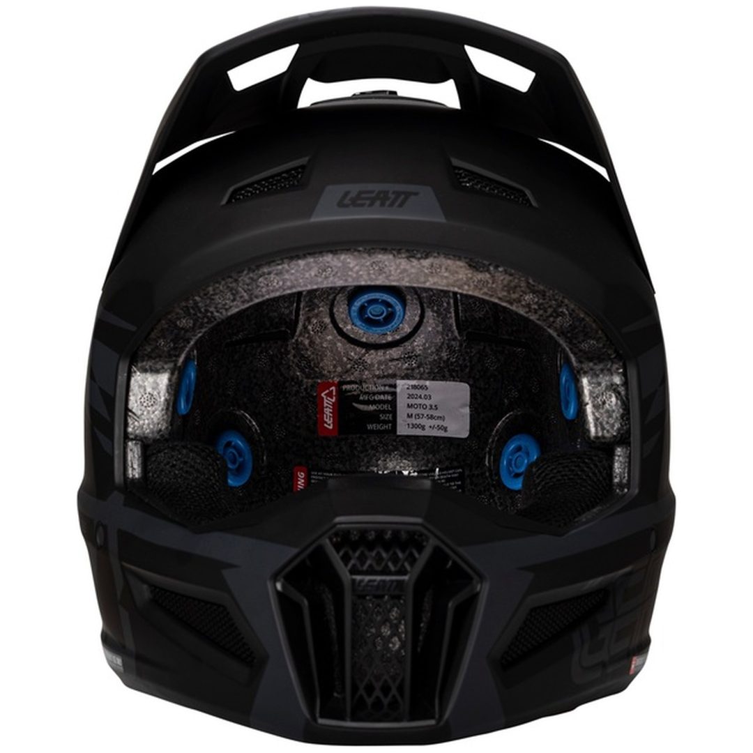 Hjelm Kit Moto 3.5 V25 Stealth Leatt XS (53-54cm) – billede 12