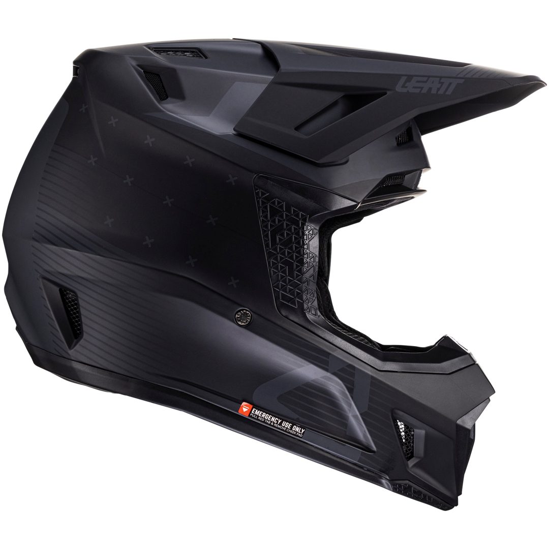 Hjelm Kit Moto 7.5 V24 Stealth Leatt M (57-58 cm) – billede 5