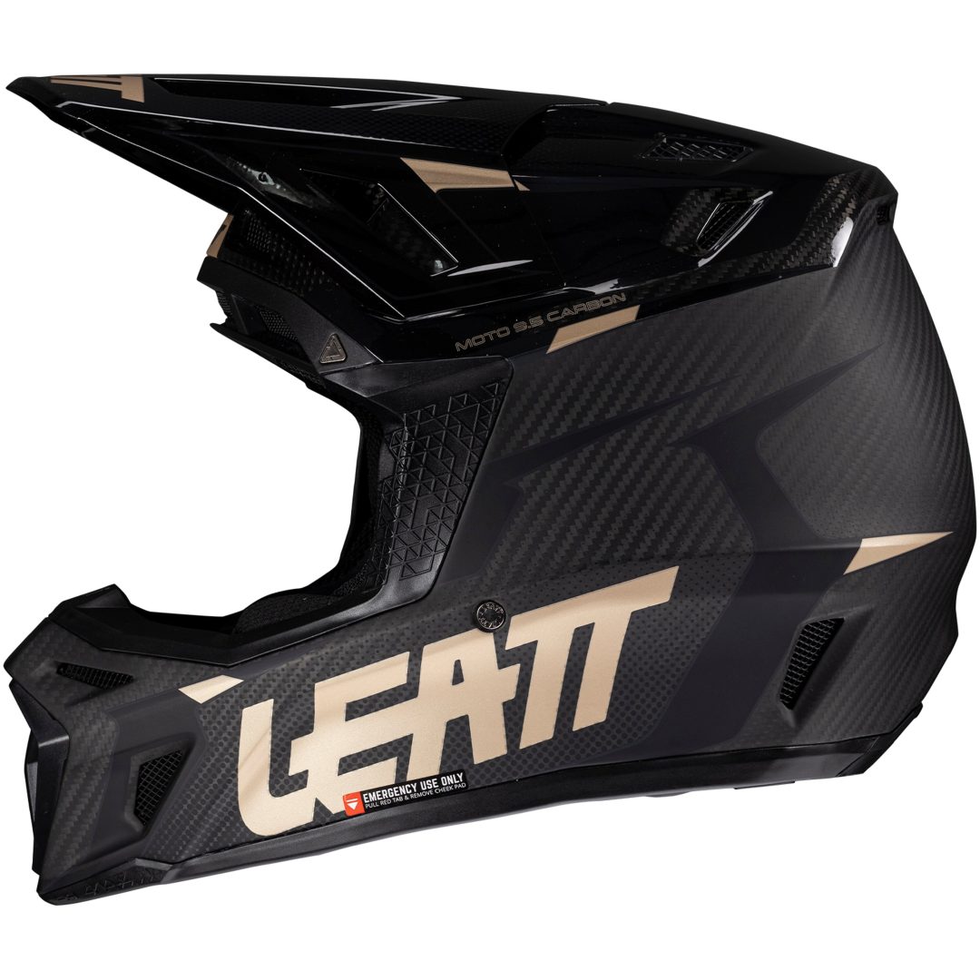 Hjelm Kit Moto 9.5 Carbon V25 Leatt S (55-56cm) – billede 5