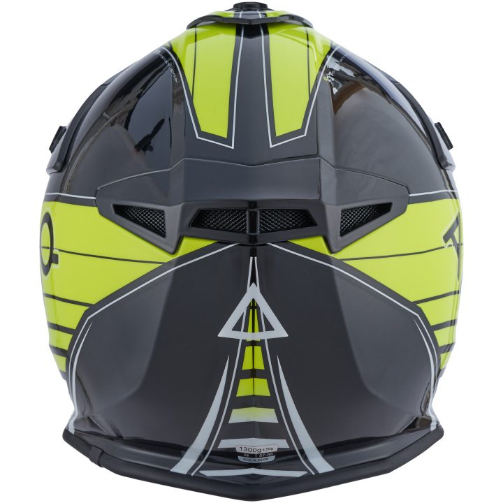 Hjelm Meteor V2 Axis Sort Gul AMOQ s – billede 3