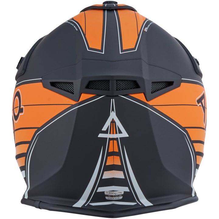 Hjelm Meteor V2 Axis Sort Orange AMOQ s – billede 2