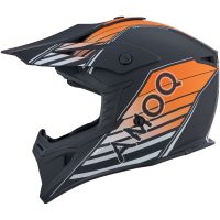 Hjelm Meteor V2 Axis Sort Orange AMOQ