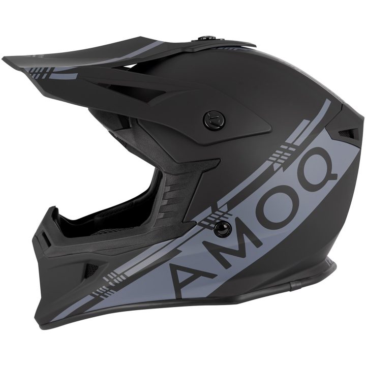 Hjelm Meteor V2 Sort Grå AMOQ XS – billede 2