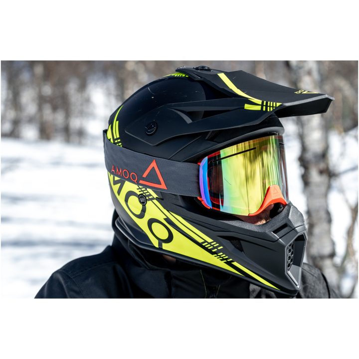 Hjelm Meteor V2 Sort Hivis AMOQ s – billede 5