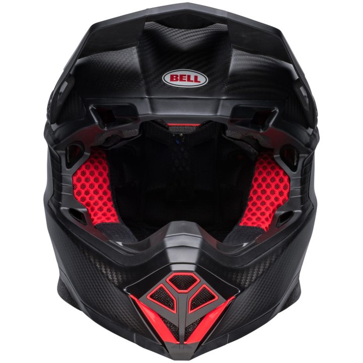 Hjelm Moto-10 Spherical Mat/Glans Sort/Rød BELL XL – billede 8