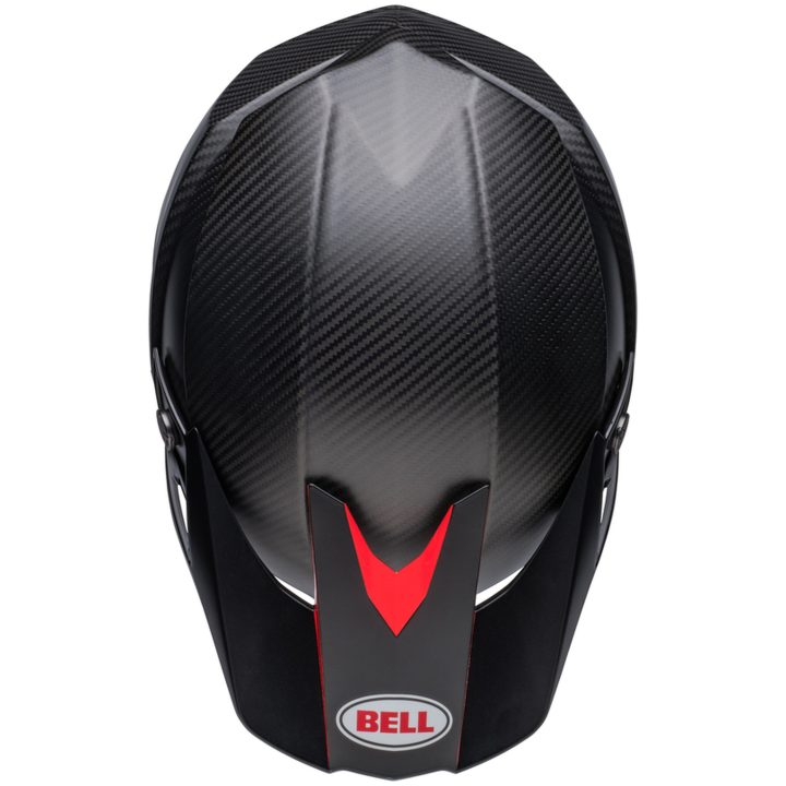 Hjelm Moto-10 Spherical Mat/Glans Sort/Rød BELL XL – billede 2