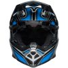 Hjelm Moto-10 Spherical Webb Marmont Sort Blå BELL XL – miniature 9