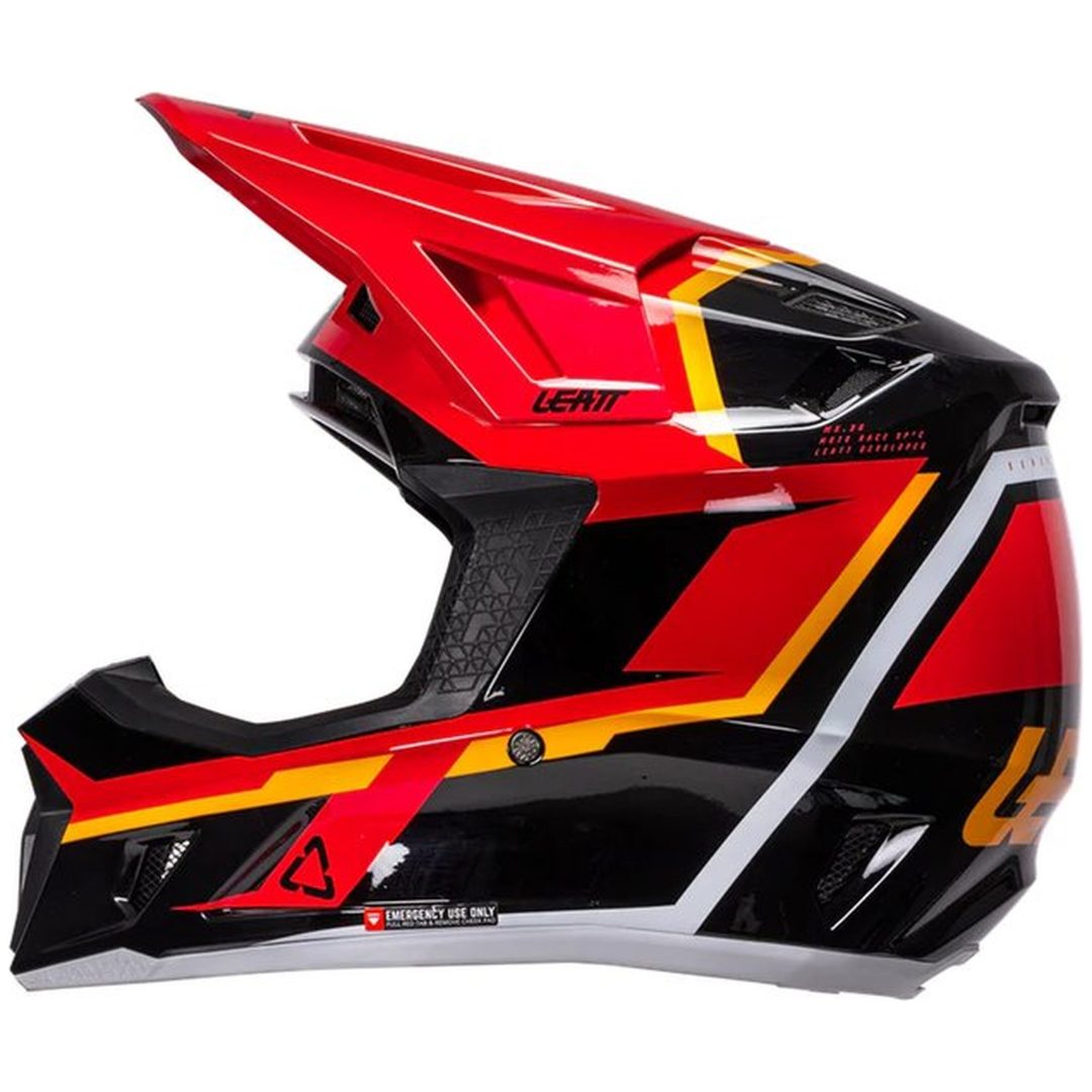 Hjelm Moto 7.5 Rød Leatt S (55-56 cm) – billede 10