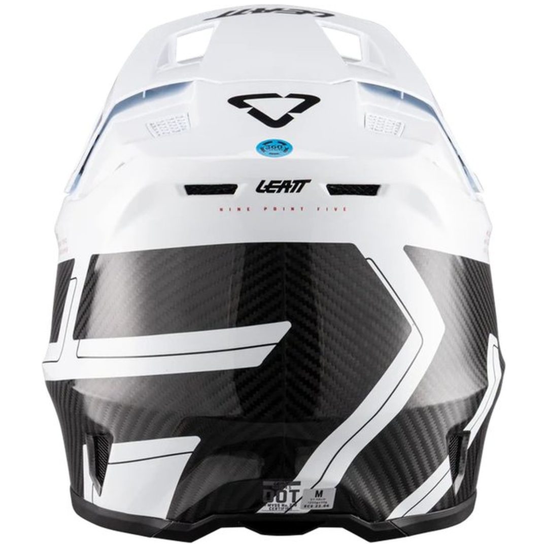 Hjelm Moto 9.5 Carbon/Hvid Leatt S (55-56 cm) – billede 16