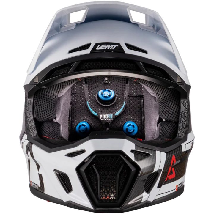 Hjelm Moto 9.5 Carbon/Hvid Leatt S (55-56 cm) – billede 4
