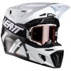 Hjelm Moto 9.5 Carbon/Hvid Leatt S (55-56 cm) – miniature 9
