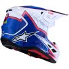 Hjelm S-M7 Blaster Blå Rød Hvid ALPINESTARS XS – miniature 7