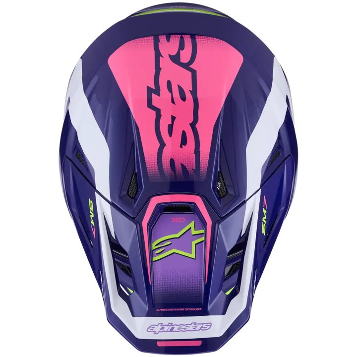 Hjelm S-M7 Deed Lilla Rosa ALPINESTARS XL – billede 3