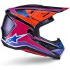 Hjelm S-M7 Fuse Blå Rosa Lilla Alpinestars XS – miniature 3