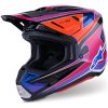Hjelm S-M7 Fuse Blå Rosa Lilla Alpinestars XS – miniature 1