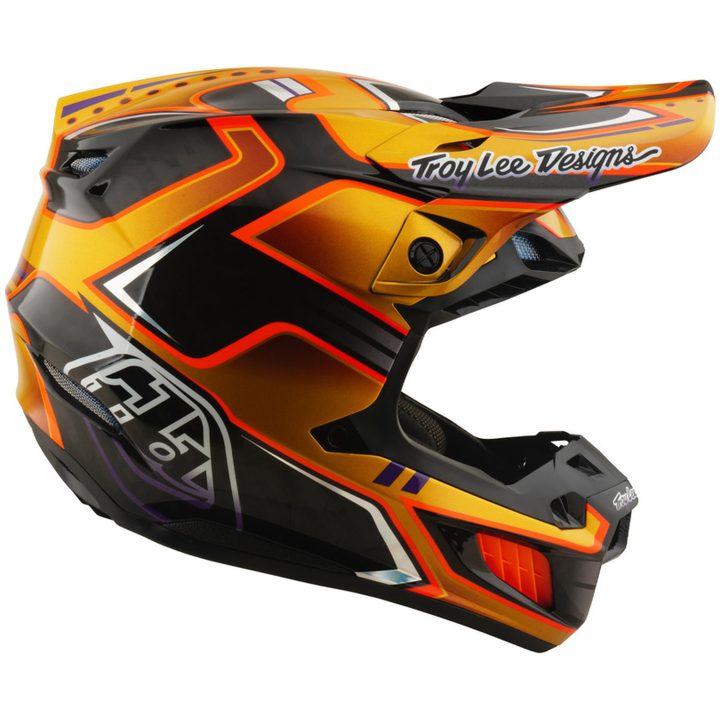Hjelm SE5 Carbon MIPS Crest Guld Sort TROY LEE DESIGNS XL – billede 6