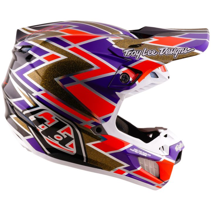 Hjelm SE5 Carbon Mips Lilla Rød Gul TROY LEE DESIGNS XS – billede 5