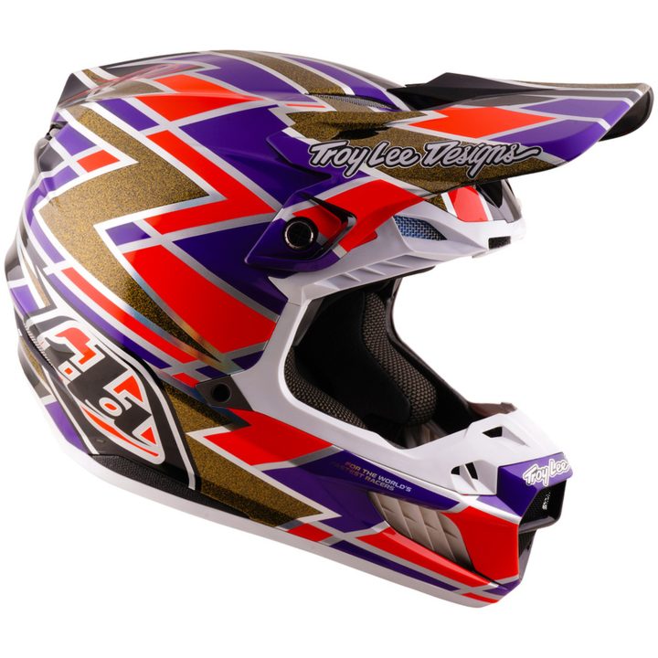 Hjelm SE5 Carbon Mips Lilla Rød Gul TROY LEE DESIGNS XS – billede 6