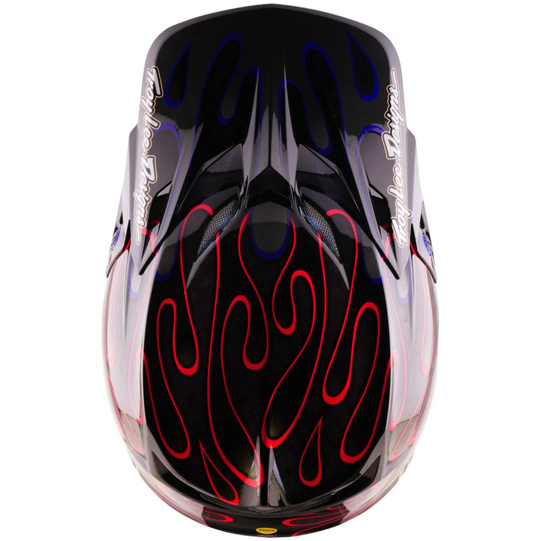 Hjelm SE5 Carbon Mips Overspray Sort Lilla TROY LEE DESIGNS XS – billede 8