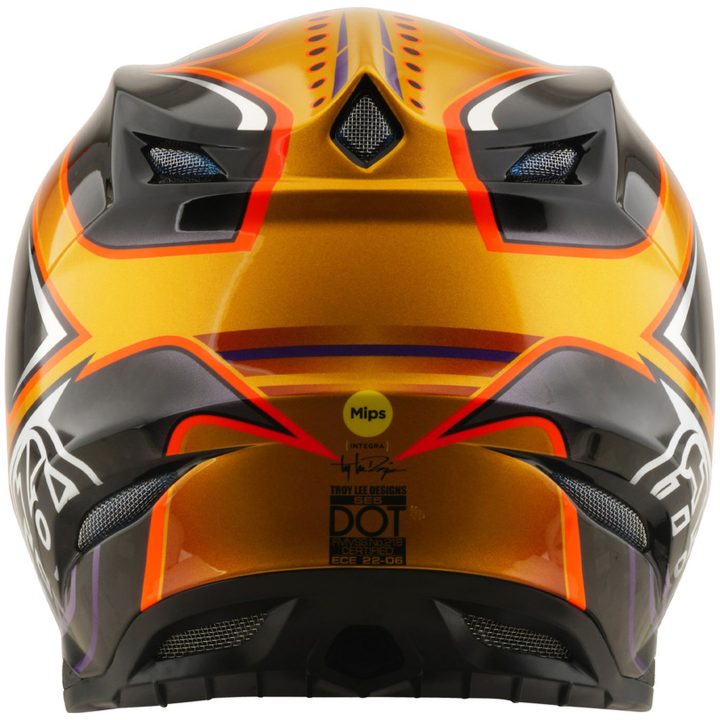 Hjelm SE5 Carbon Mips Sort Guld TROY LEE DESIGNS M – billede 4