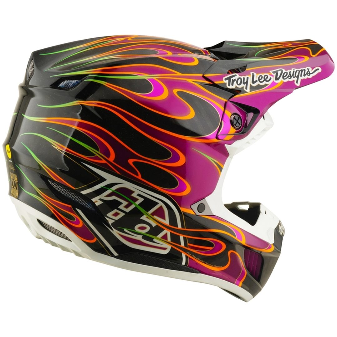 Hjelm SE5 Carbon MIPS Sort Lilla TROY LEE DESIGNS XL – billede 4