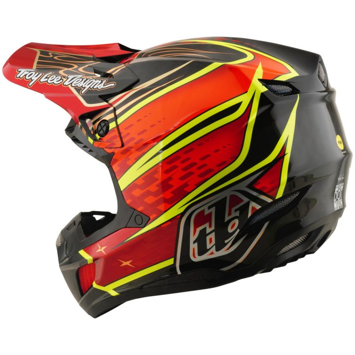 Hjelm SE5 Carbon Mips Wings Rød Sort TROY LEE DESIGNS s – billede 3