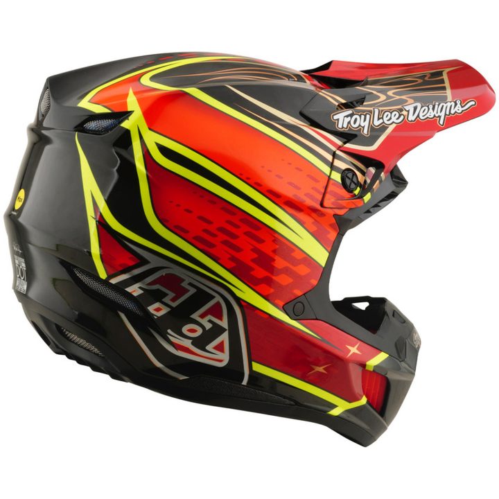 Hjelm SE5 Carbon Mips Wings Rød Sort TROY LEE DESIGNS s – billede 5