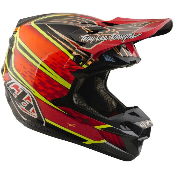 Hjelm SE5 Carbon Mips Wings Rød Sort TROY LEE DESIGNS s – billede 7