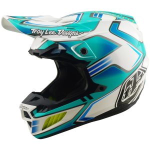 Hjelm SE5 Composite Mips Crest Turkis Hvid TROY LEE DESIGNS