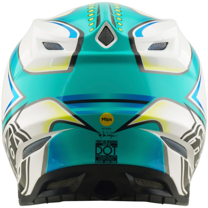 Hjelm SE5 Composite Mips Crest Turkis Hvid TROY LEE DESIGNS s – billede 4